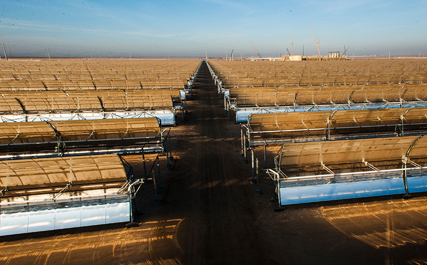 Las nuevas dimensiones y propiedades de los colectores y espejos de Mojave consiguen mejores rendimientos de potencia neta generada y una vida útil mayor 